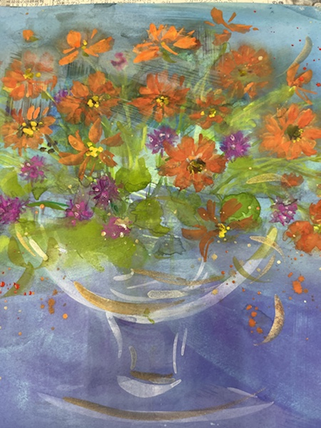 8月 | 2022 | 堀井かずえ | 花の絵ファンタジック水彩画